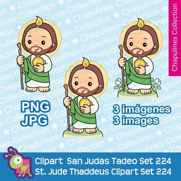 Clipart San Judas Tadeo Set 224 Descarga instantánea - Etsy México