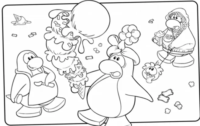 Dibujos para colorear puffles club penguin - Imagui