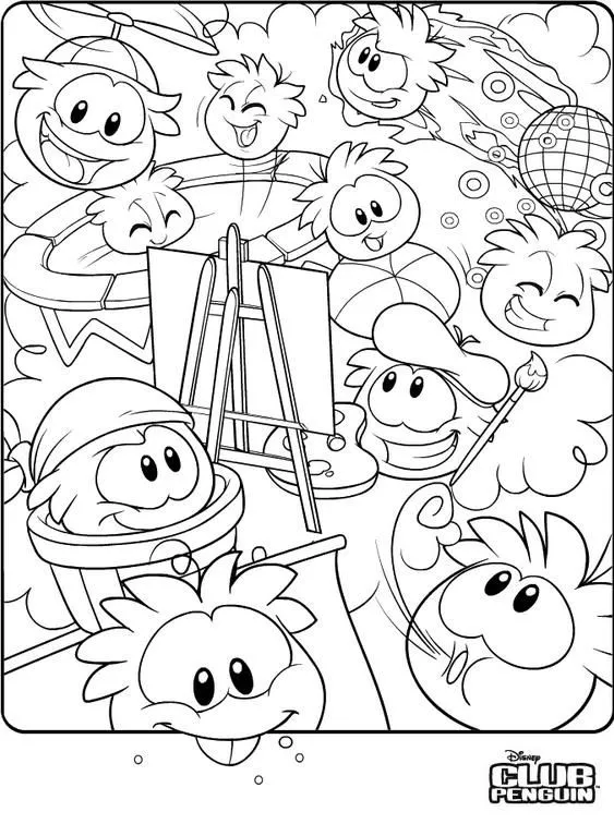 Club Penguin desenhos para imprimir, pintar e colorir » Desenhos ...