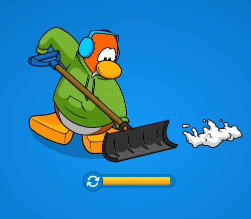 club penguin trucos: animacion en la seccion cargar de club penguim