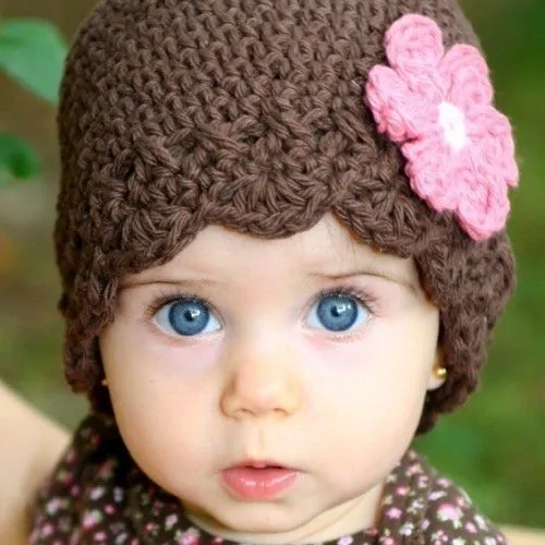 Gorro niñita crochet - Imagui