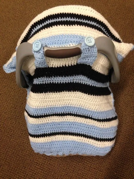 Cobija Crochet para bebe / Cobijita Ganchillo Azul por LaBufandaLLC