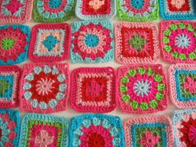 Motivos para cobijas tejidas a crochet - Imagui