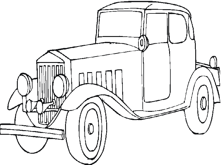 Dibujos para colorear de Coches de época, coches antiguos ...