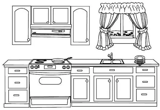 Una cocina para dibujar - Imagui