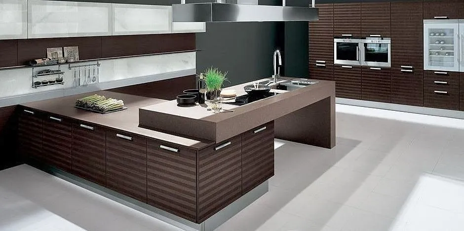 COCINAS INTEGRALES MODERNAS EN COLOR CHOCOLATE | DECORAR, DISEÑAR ...