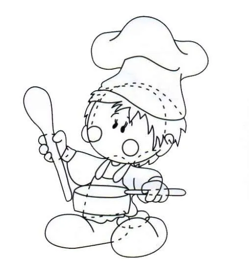 Dibujos infantiles de cocineritos - Imagui