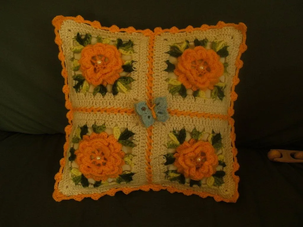 cojin en crochet (2) | Aprender manualidades es facilisimo.