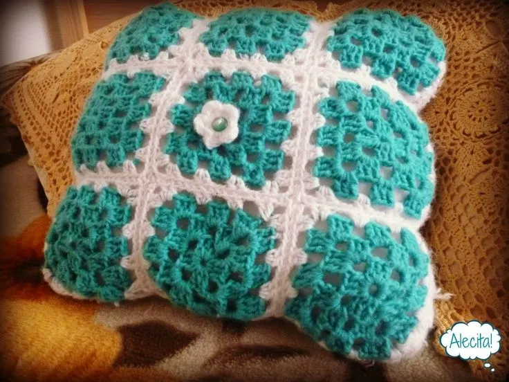 Cojin tejido a crochet por Mi <3 | Tejidos! | Pinterest