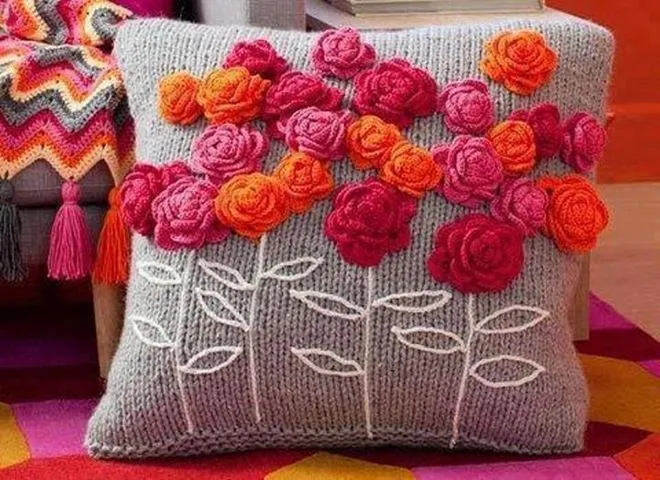 Cojines tejidos en crochet y patrones - Imagui
