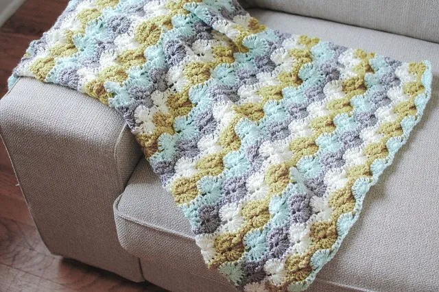 Puntos crochet para manta de bebé - Imagui