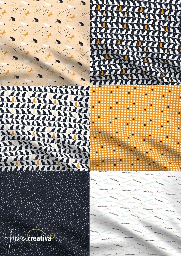 Colcha de patchwork con gatos personalizada - Fibra Creativa Modern Quilts  & Patchwork