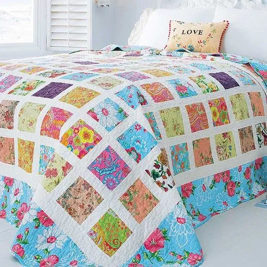 Colchas de patchwork en dormitorios | Estilo Escandinavo
