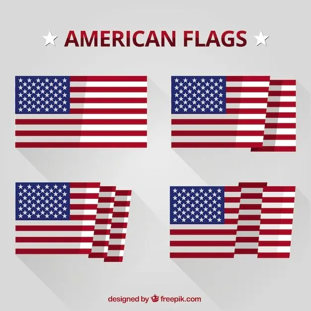 Colección de banderas americanas planas | Descargar Vectores gratis