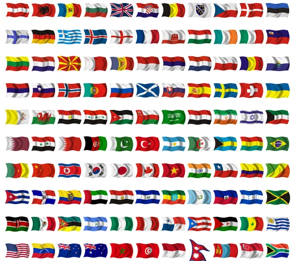 Colección de banderas de todo el mundo — Foto stock © pakmor #1492343