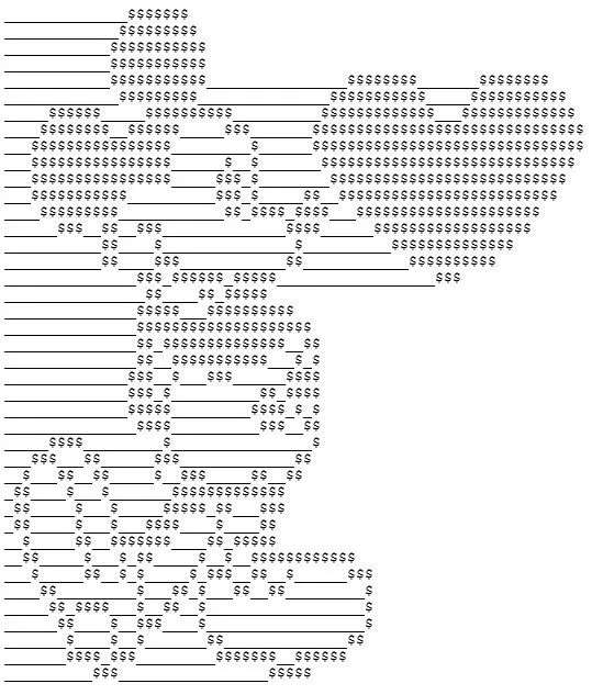 Coleccion de dibujos y figuras de amor del arte ASCII para Facebook