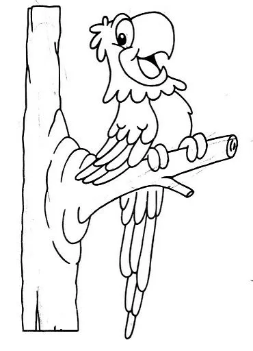 Mi colección de dibujos: ? Loros para pintar ? Mi colección de dibujos: ? Loros para pintar ?
