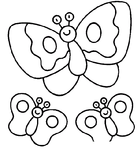 Mi colección de dibujos: Mariposas para colorear