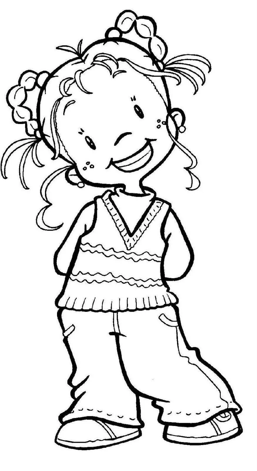 Mi colección de dibujos: ♥ Niña para pintar Mi colección de dibujos: ♥ Niña para pintar