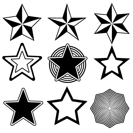 Colección de estrellas vectoriales