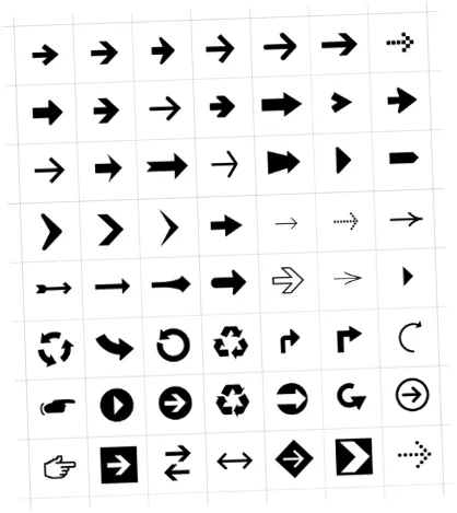 Colección de flechas Colección de flechas