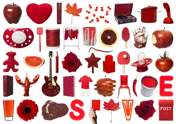 collage de objetos rojos — Foto stock © gemenacom #11469434