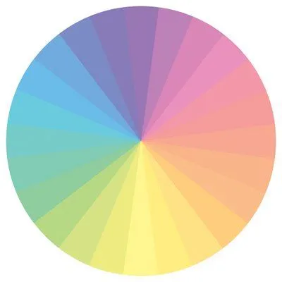 Collage Obsession: Sepia + pastel color wheel Collage Obsession: Sepia + pastel color wheel