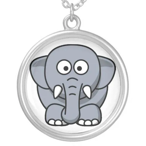 Collar del dibujo animado del elefante del bebé de Zazzle.