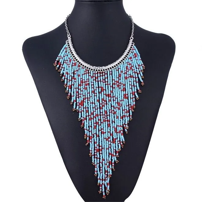 Collares con chaquiras on Pinterest | Collars, Beaded Necklaces ...
