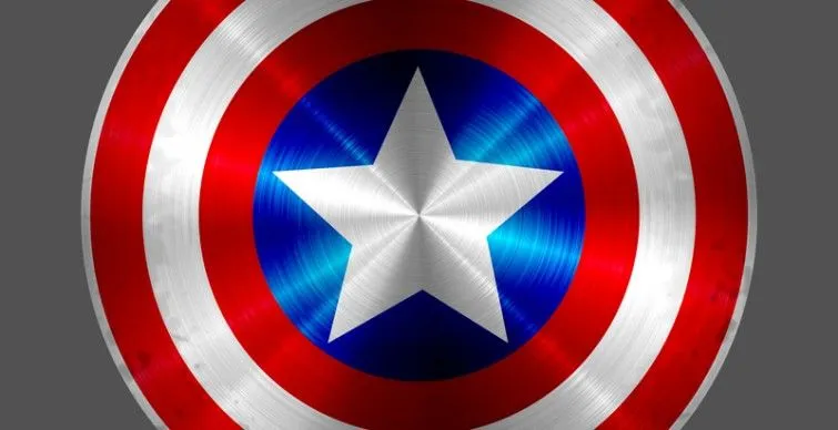 collazoo: Sticker Escudo Capitán América - Reproducción basada en ...