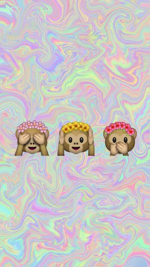 Collections that include: Monkey emoji tumblr wallpaper | We Heart It