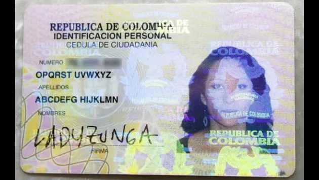 Colombia: Pasó de llamarse Ladyzunga a ABCDEFG HIJKLMN OPQRST ...