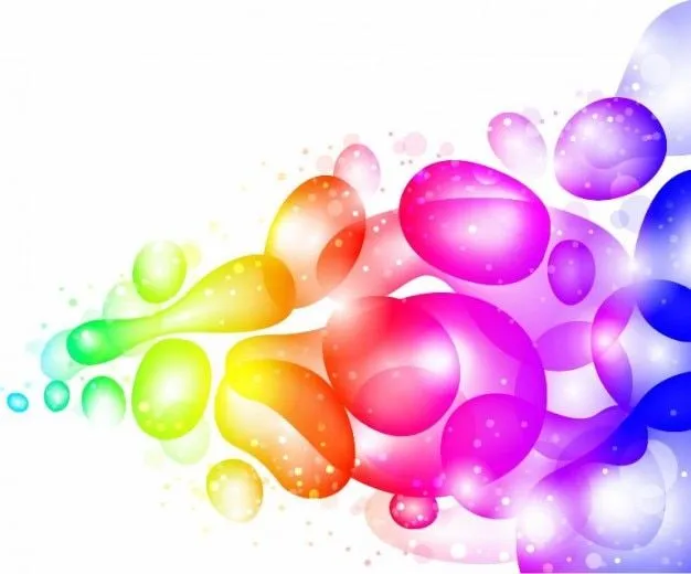 Color de burbujas transparentes abstractos fondo de gotas de ...