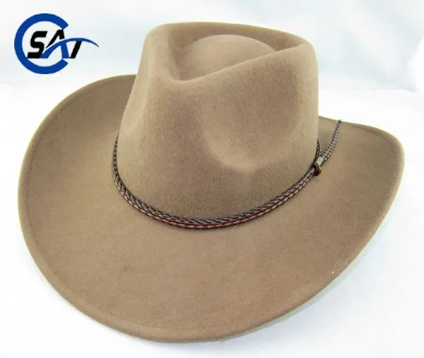Camel color 100% de fieltro de lana sombrero de vaquero-Sombreros ...