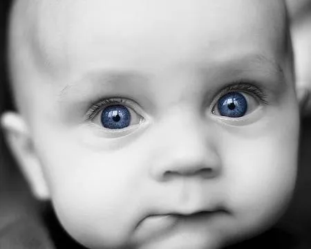 El color de ojos del bebé