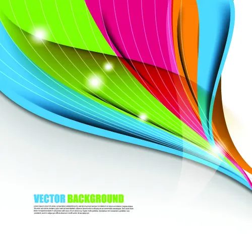 Color wave vector background art 03 - Vector Background free download