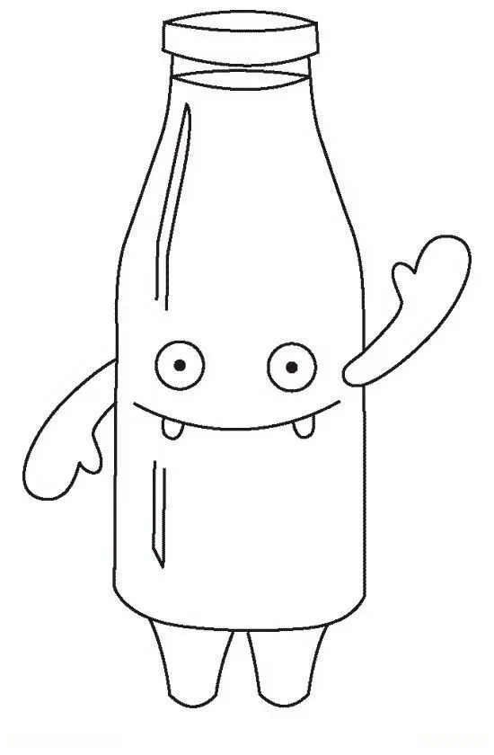 COLOREA TUS DIBUJOS: Botella de leche para colorear y pintar COLOREA TUS DIBUJOS: Botella de leche para colorear y pintar