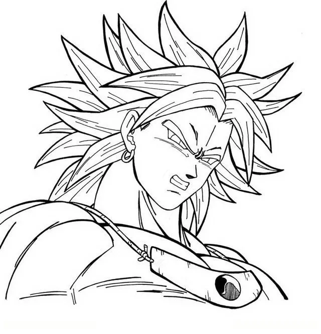 broly ssj5 para colorear Colouring Pages