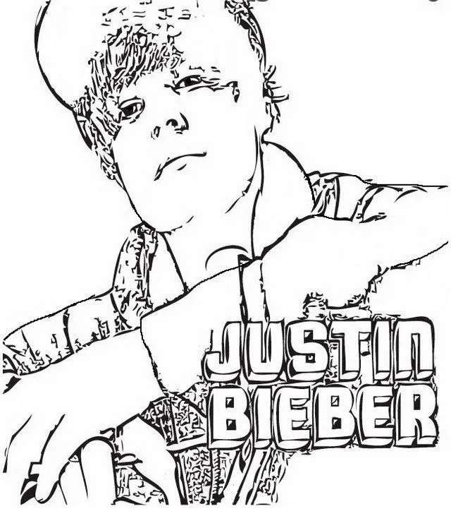 COLOREA TUS DIBUJOS: Justin Bieber para colorear y pintar
