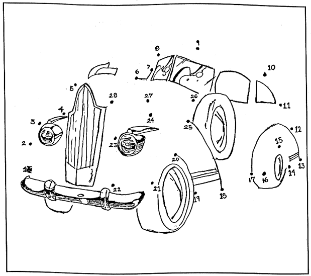 COLOREA TUS DIBUJOS: Dibujo de un Carro para Completar uniendo los ... COLOREA TUS DIBUJOS: Dibujo de un Carro para Completar uniendo los ...