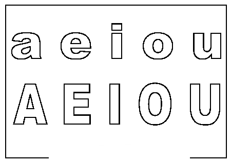 COLOREA TUS DIBUJOS: Dibujo de vocales para colorear COLOREA TUS DIBUJOS: Dibujo de vocales para colorear