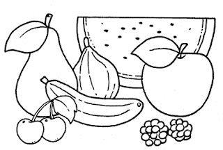 COLOREA TUS DIBUJOS: Frutas para colorear COLOREA TUS DIBUJOS: Frutas para colorear