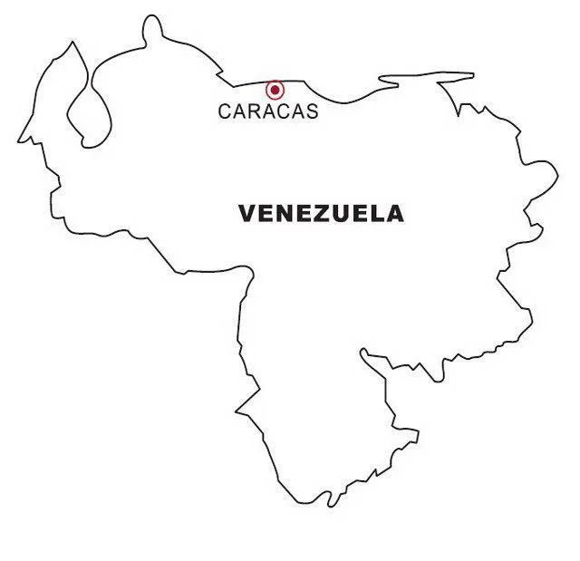 COLOREA TUS DIBUJOS: Mapa de Venezuela para colorear