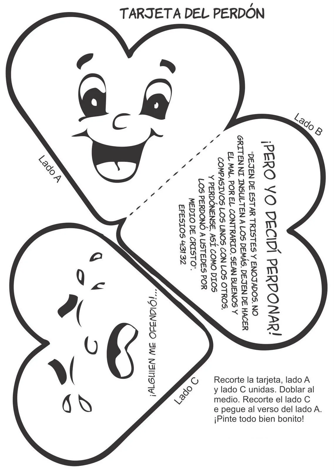 COLOREA TUS DIBUJOS: El Perdon para Colorear COLOREA TUS DIBUJOS: El Perdon para Colorear