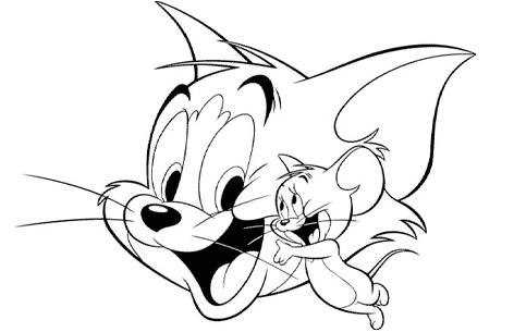 COLOREA TUS DIBUJOS: Tom y Jerry para colorear y pintar