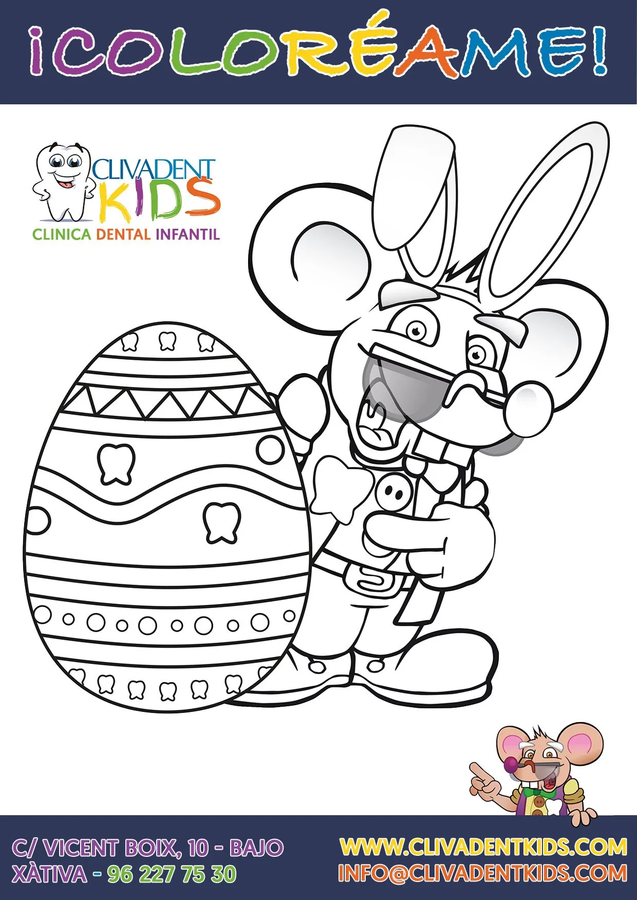 Colorea al Ratoncito Pérez! | Clivadentkids Colorea al Ratoncito Pérez! | Clivadentkids