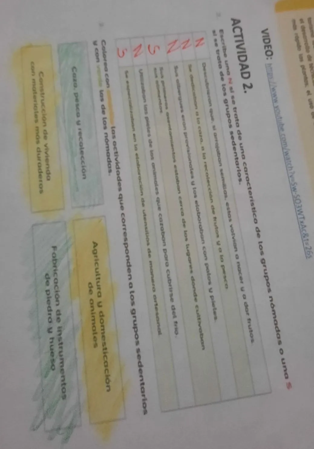 colorear amarillo las actividades y corresponden a los grupos sedentarios y con verde la de los nómadas - Brainly.lat colorear amarillo las actividades y corresponden a los grupos sedentarios y con verde la de los nómadas - Brainly.lat
