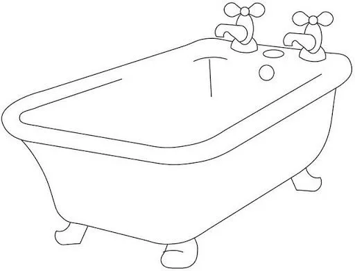 Dibujos para colorear de tinas de baño - Imagui