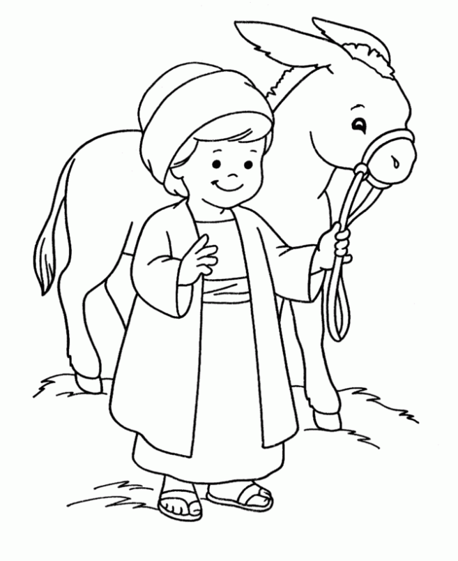 Dibujo de Burro de navidad para colorear. Dibujos infantiles de Burro ... Dibujo de Burro de navidad para colorear. Dibujos infantiles de Burro ...