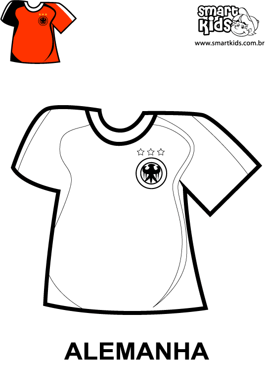 Colorear camiseta de futbol - Imagui